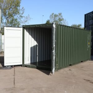 20ft shipping container dark green1.jpg
