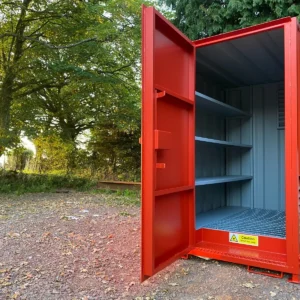 7ft x 5ft 2.2m x 1.6m secure walk in steel chemstore1.webp