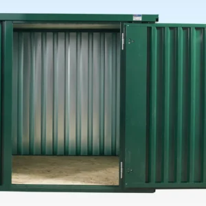 powder coated flat packed metal storage container 1.webp