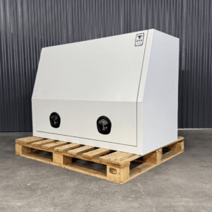 CLEARANCE 1200mm One Shelf Gullwing Toolbox (White)