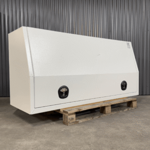 CLEARANCE 1800mm One Shelf Gullwing Toolbox (White)