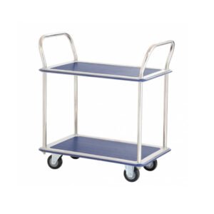220kg Rated Two Tier Double Handle Platform Trolley