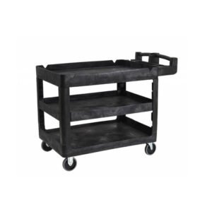 230kg Rated Bitbar 3 Shelf Utility Cart - Black