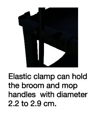 Commercial Hospitality Trolley Cleaning Cart - Black - Image 3