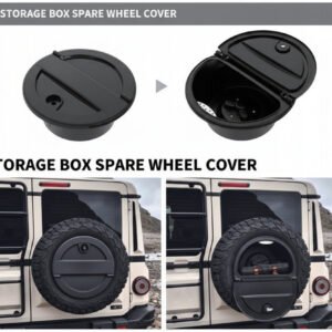 Spare Wheel Cover Storage Box (Black) - Suits INEOS Grenadier | Aftermarket